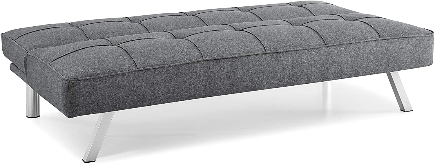 Serta Rane convertible sofa 66" in flat bed position