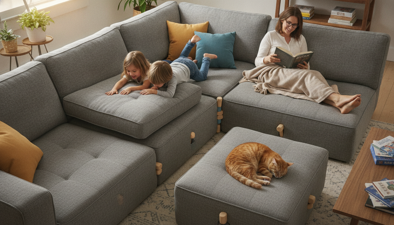 best modular sofas 2026, flexible living room design style example